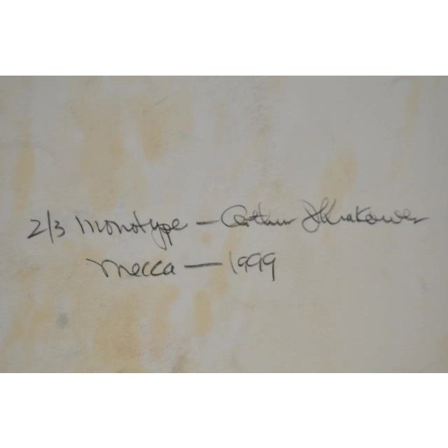 Arthur Krakower Arthur J. Krakower "Mecca" Full Page Monotype C.1999 For Sale - Image 4 of 5