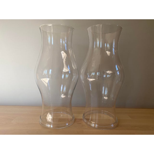 1950s Blenko for Colonial Williamsburg Hand Blown Glass Hurricane