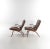 Bauhaus Danish Leather Chairs by Miljo Range for Farstrup, 1960, Set of 2 For Sale - Image 3 of 6