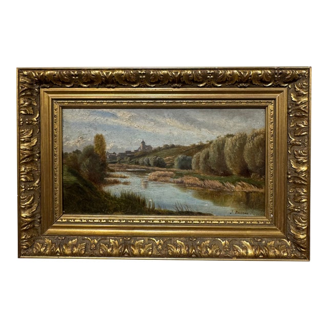 French Oil on Canvas For Sale