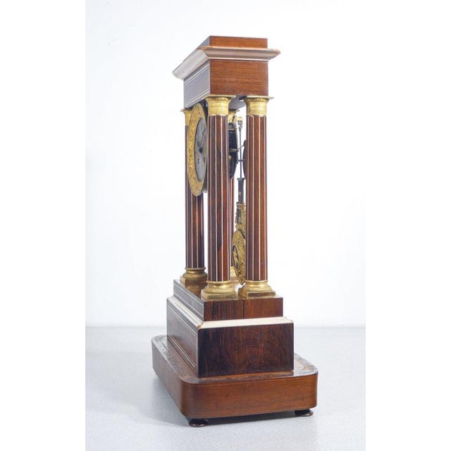 Pendulum Clock with Glass Bell, 19th Century For Sale - Image 10 of 18