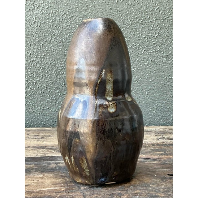 Vintage Original Studio Pottery Vase For Sale In West Palm - Image 6 of 12