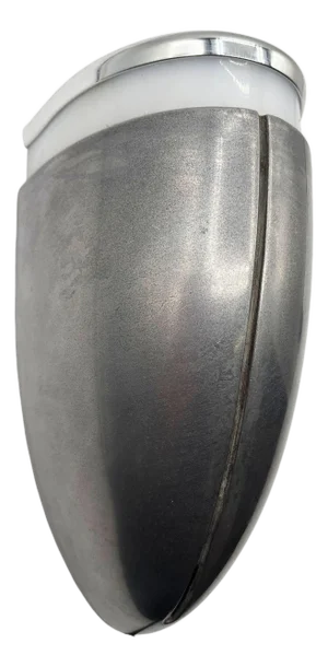 A Machine Age Streamline Brushed Aluminum Wall Sconce, 7 Available