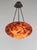 Metal French Art Deco Pendant Light by Daum & Majorelle - 1925 Cameo Chandelier France For Sale - Image 7 of 14