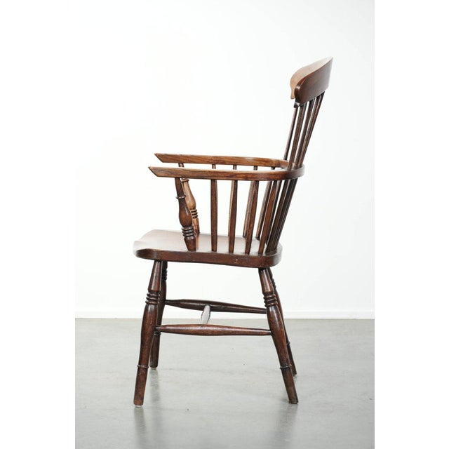 Antique English Windsor Highback Chair, 19th Century For Sale - Image 5 of 14