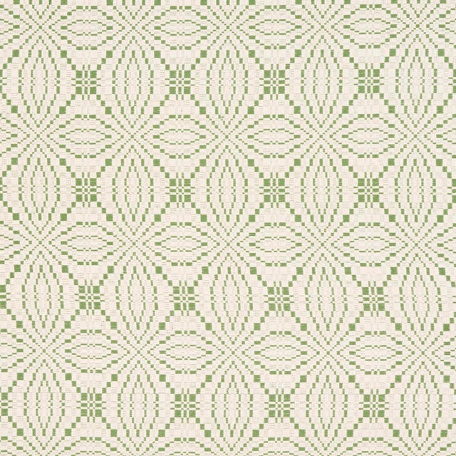 Not Yet Made - Made To Order Sample - Schumacher Francestown Coverlet Fabric in Leaf For Sale - Image 5 of 5