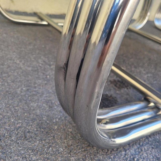 Large 20th Century Chrome Armchairs by Ralph Lauren, 1980s, Set of 2 For Sale - Image 4 of 18