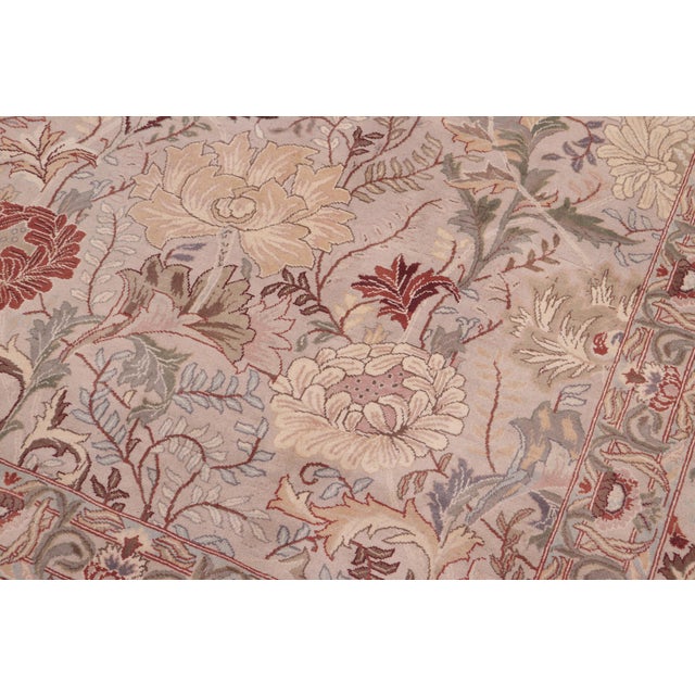 Shabby Chic Shabby Chic Pak-Persian Gray/Gray Wool Rug - 9'0'' X 12'1'' For Sale - Image 3 of 9