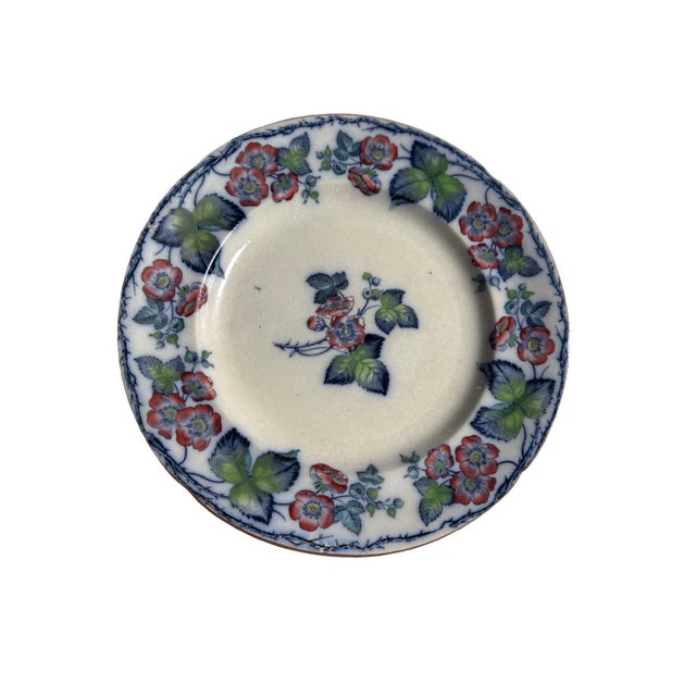 Frances Morley & Co. Antique Dinner Plate. Ironstone. "Blossom". 10.25" diameter. Fair Estate condition. No chips. Crazing...