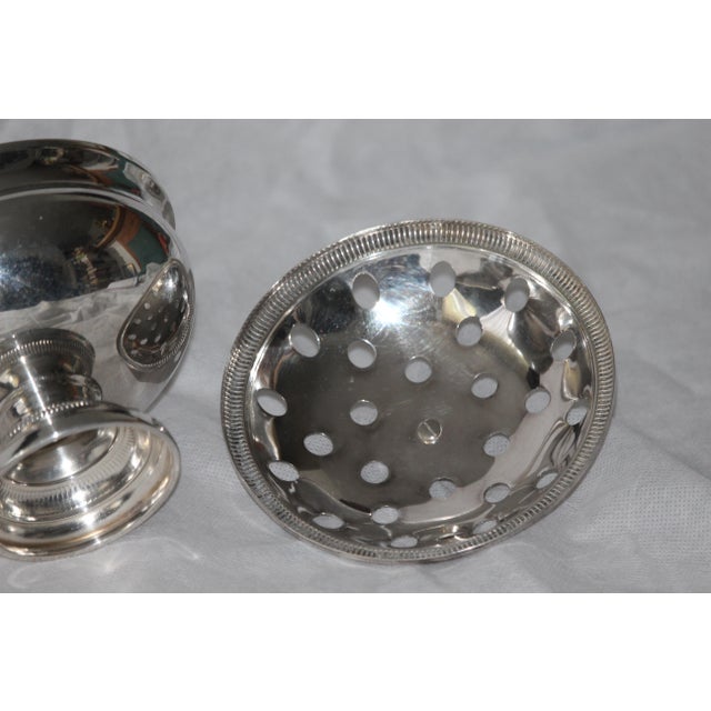 Silver Silver Rose Bowl or Vase, 1950s For Sale - Image 8 of 9