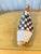 One of a kind, hand painted vintage wood shoe form. Novelty decor for table top or shelf display.