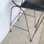 Vintage Studio-Made Sculptural Iron Counter Stool With Black Leather Seat For Sale - Image 14 of 18