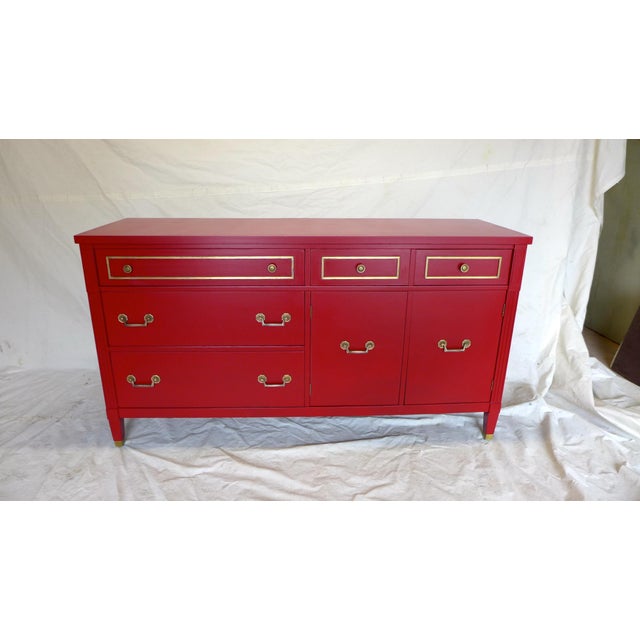 MidCentury Cherry Red Sideboard Chairish