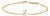 10K Yellow Gold Diamond Accent "Z" Initial Charm and Link Bracelet For Sale