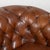 20th Century Spanish Brown Vintage Leather Chesterfield Sofa For Sale - Image 12 of 18