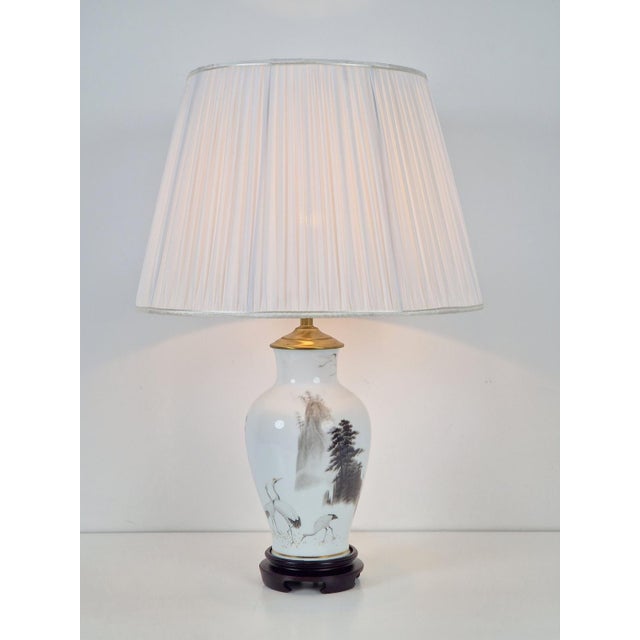 1980s Japanese Table Lamp by Haruo Momoki for Franklin Porcelain, 1980s For Sale - Image 5 of 12