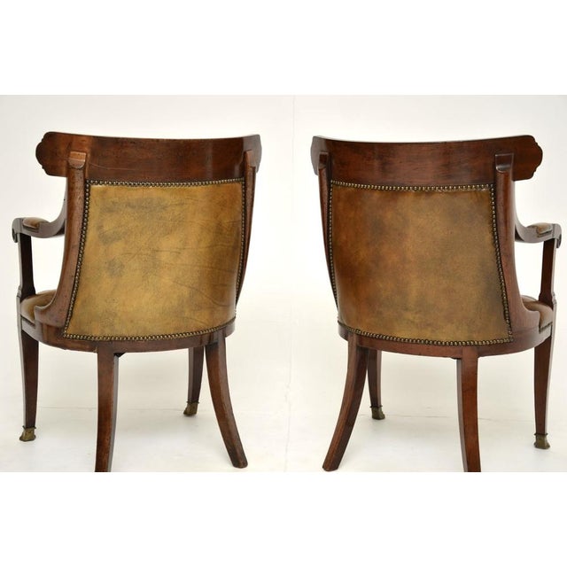 Early 19th Century Antique Regency Armchairs, 1815, Set of 2 For Sale - Image 5 of 16