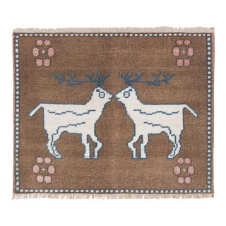 Small Turkish Animal Rug For Sale