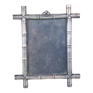 Faux Bamboo French, Napoleon III Iron Photo Frame For Sale