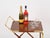 Brown Mid-Century Brass and Wood Bar Cart by Cesare Lacca, Italy, 1950s For Sale - Image 8 of 16