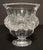 Lalique Dampierre crystal vase, signed on bottom. Designed in 1948 by Marc Lalique, this vase is decorated with carved...