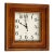 2010s Sterling & Noble Square Wood Wall Clock For Sale