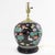 Black Famille Rose Porcelain Table Lamp With Lotus and Crane Motif For Sale - Image 12 of 12