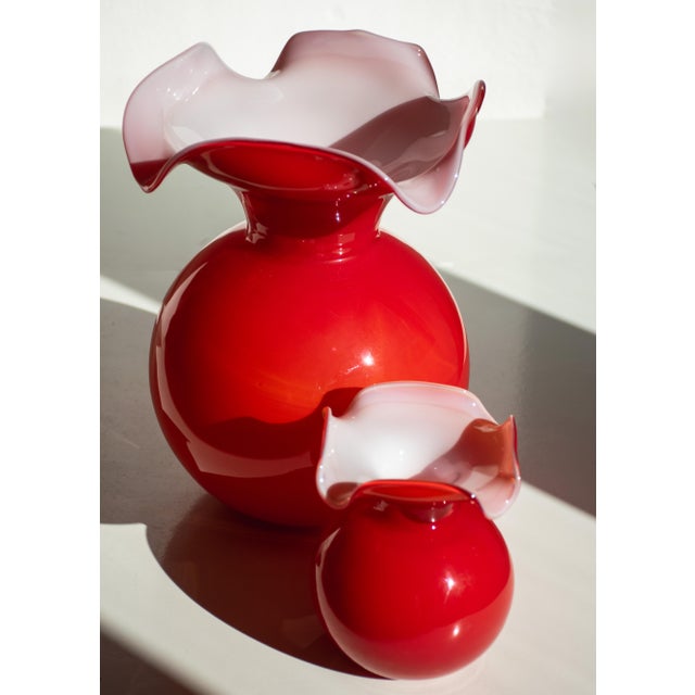 Early 21st Century Vases by Iskra for Ribes Art of Glass, Set of 2 For Sale - Image 5 of 8