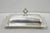Vintage Crescent Victorian Silver Plated Covered Butter Dish w/ Glass Liner. Circa Mid 20th Century. Measurements: 3.5" H...