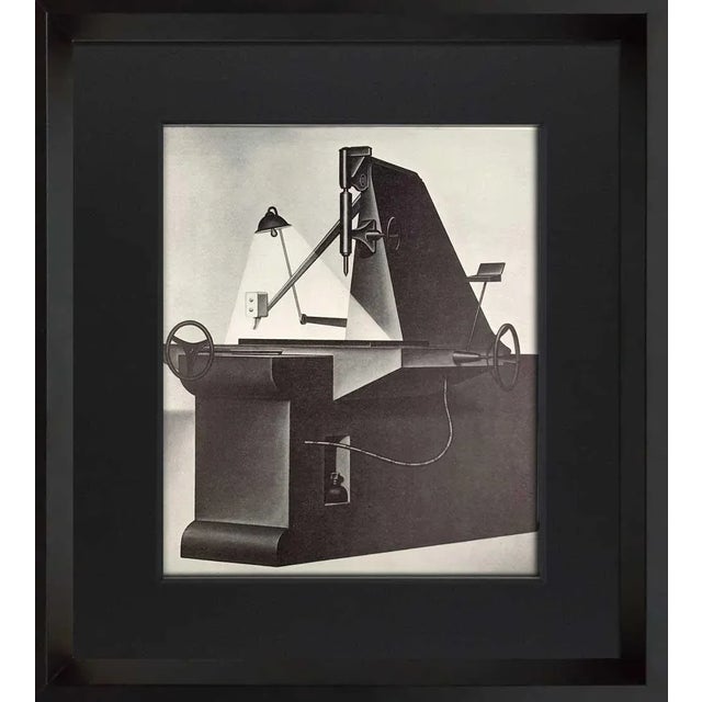 Modern Konrad Klapheck "Fanatique & La Mére.." Lithograph Ltd. Ed. W/Frame - Set of 2 For Sale - Image 3 of 8