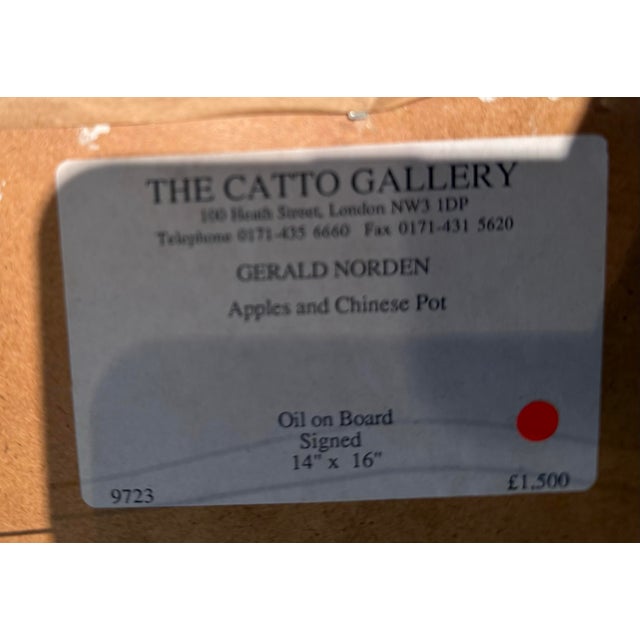 Gerald Norden (1912–2000) was a British painter best known for his small, meticulously rendered still lifes, often...