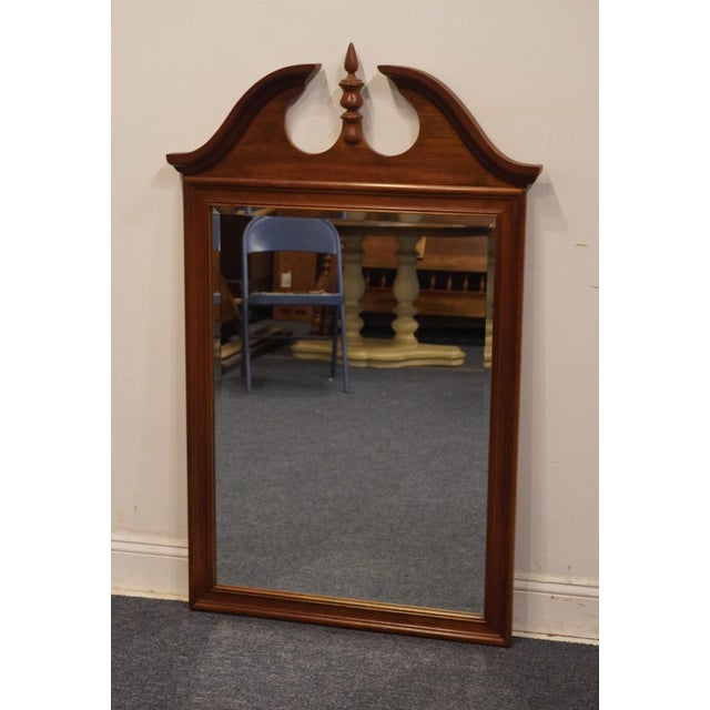 ETHAN ALLEN Traditional Style 52x33" Vertical Pediment Mirror 52.5" High 33" Wide 2.5" Deep We specialize in high end used...