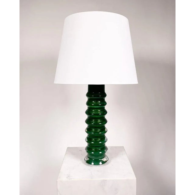 Glass Scandinavian Glass Table Lamp by Carl Fagerlund for Orrefors, 1960s For Sale - Image 7 of 7