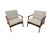 Mid-Century Modern Walnut Arm Chairs - Refinished & Reupholstered! For Sale - Image 4 of 10