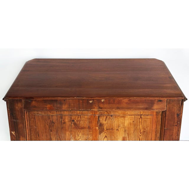 19th-Century Biedermeier Style Mahogany Chest of Drawers, Matched Flame Grain For Sale - Image 11 of 13