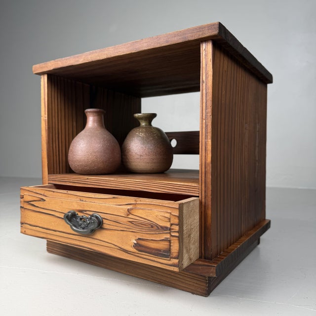 Mid-Century Modern Mid-Century Modern Japanese Storage Cabinet with Drawer, 1960s For Sale - Image 3 of 12