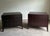 Elegant pair of Barbara Barry for Baker Furniture commode-style nightstands or end tables featuring the designer’s...