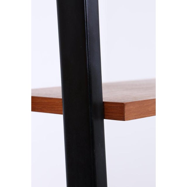 Mid-Century Vintage Teak Bookshelf with 5 Drawers and Door For Sale - Image 11 of 17