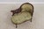 Vintage French Louis XV Style Small Chaise Lounge For Sale - Image 4 of 17