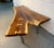 Late 20th Century Handcrafted Live Edge Walnut Coffee Table With Butterfly Inlays For Sale - Image 4 of 15