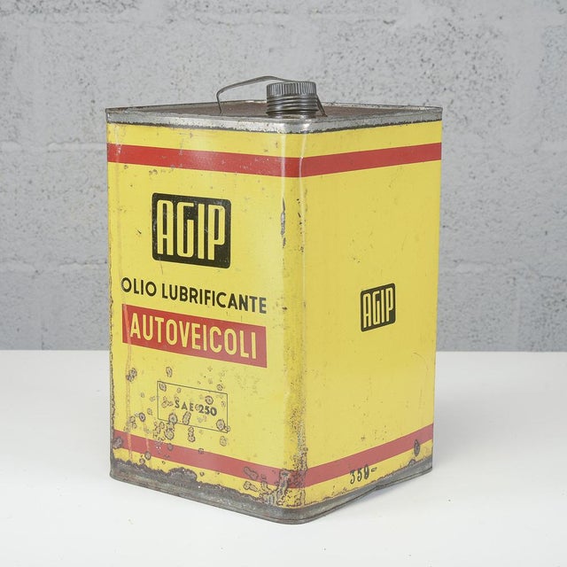 Lubricating Oil Can from AGIP, 1970 For Sale - Image 6 of 9