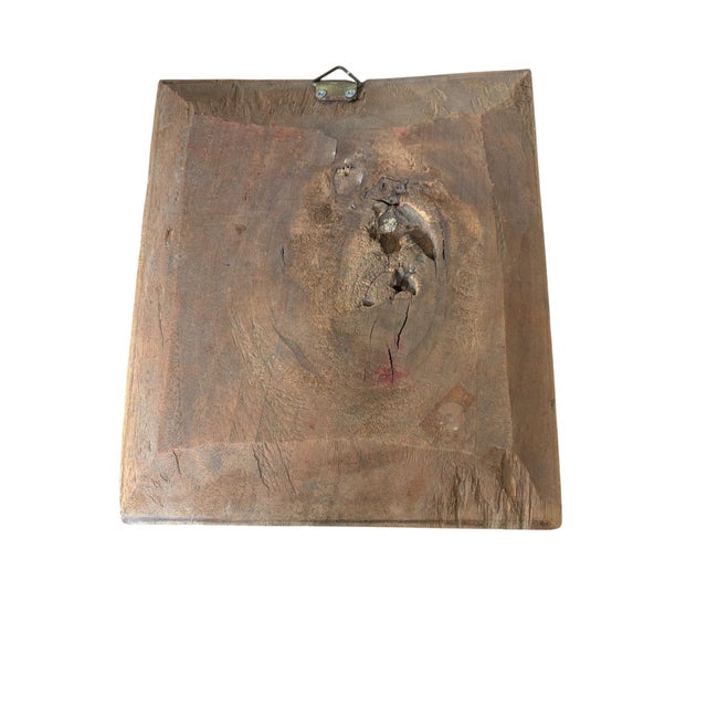 1900 - 1909 Antique Chinoiserie Wall Hanging Plaque/Panel 9.75" H For Sale - Image 5 of 5