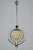 Art Deco Italian Pendant Light with Etched Glass and Amber Globe, 1930s For Sale - Image 4 of 17