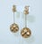 Trifari 1950's Crown Trifari Mod Gold Tone Drop Dangle Earrings, a Pair For Sale - Image 4 of 10