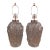 Pair of Vaughan "Pavia" Hand-Blown Crystal Glass Table Lamps, Model tg0080.ni For Sale