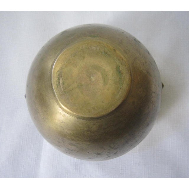 1960s Art Noveau Brass Bowl For Sale - Image 5 of 5