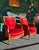 Red Henredon Traditional Cranberry Velvet Lounge Chair Pair For Sale - Image 8 of 13
