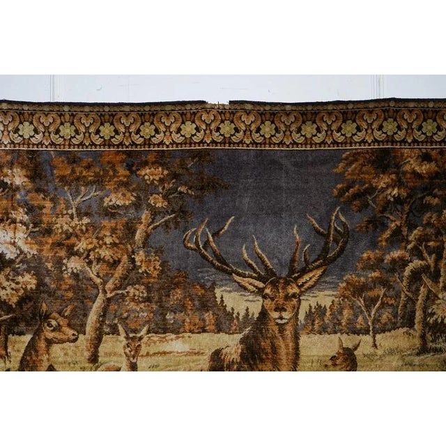 Vintage Woven Wall Tapestry For Sale - Image 4 of 13