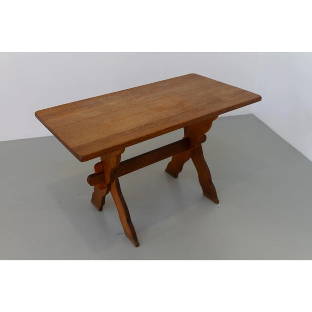 Small Danish Farmhouse Oak Table in the style of Kjærnulf Style, 1960s For Sale - Image 11 of 18