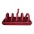 Deep Red Matilda Goad English Ceramic Toast Rack For Sale